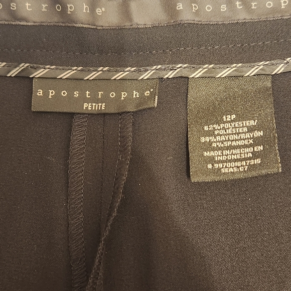 ⭐️ HOST PICK ⭐️ NWT Apostrophe Petite Essential Suit Pants Size 12 Short Petite - Picture 3 of 7